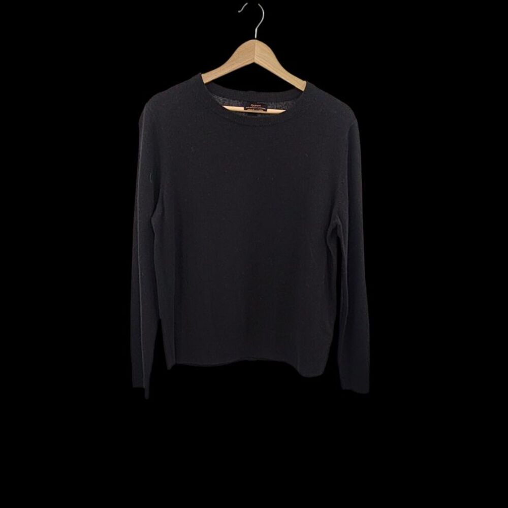 Quince Black Sleeved Top L